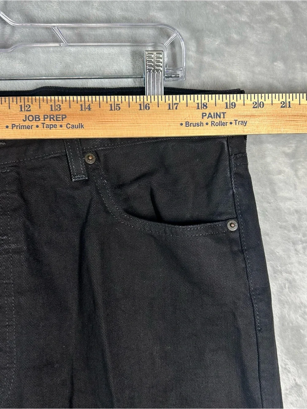 Levi's 501 Jeans Men's Size 40x32 Straight Leg Denim Black Jeans Button Fly